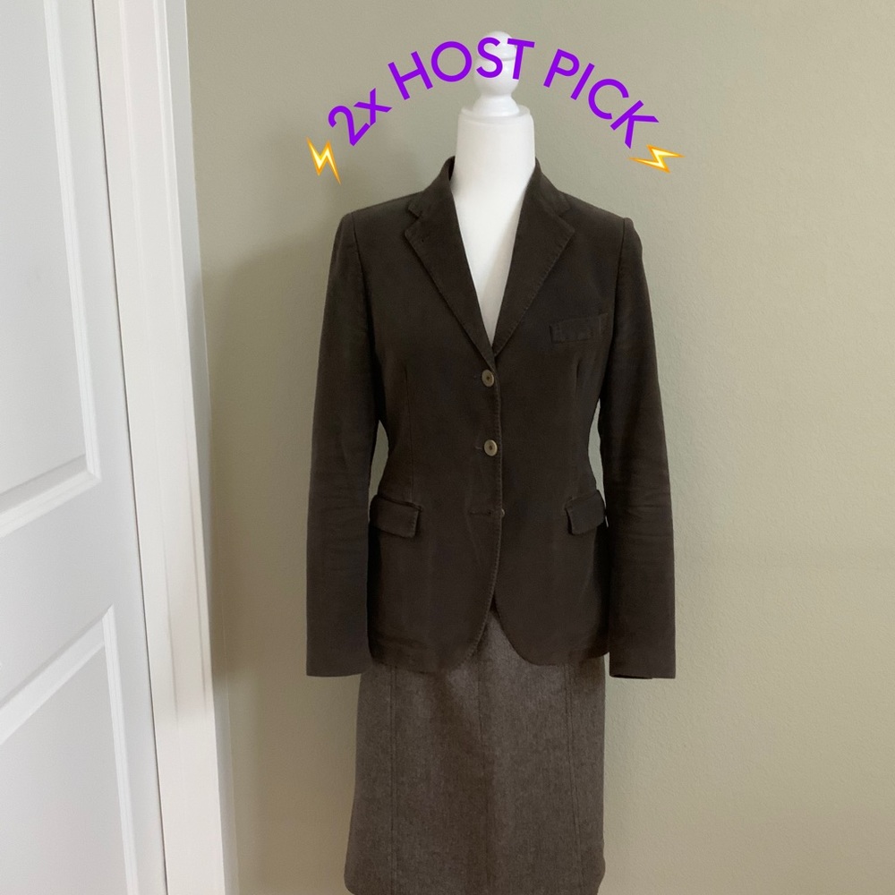 👉Beautiful TAGLIATORE BLAZER in Brown Velour👈